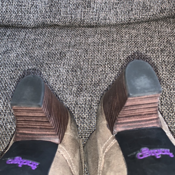 Indigo lace-up bootie beige nubuck leather size 11 - Picture 8 of 12